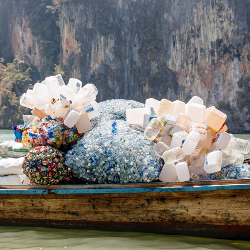 How does plastic waste relate to PPO and its hydrophilic properties