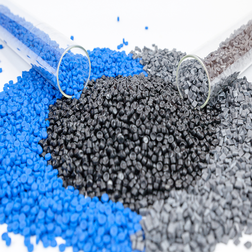 pellets of plastic